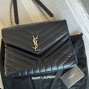 Authentic Saint Laurent Antique Rose Medium College Bag